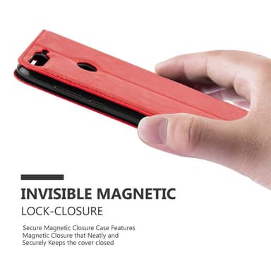 Honor 7C / Huawei Y7 2018 Skal Fodral Case (Röd)