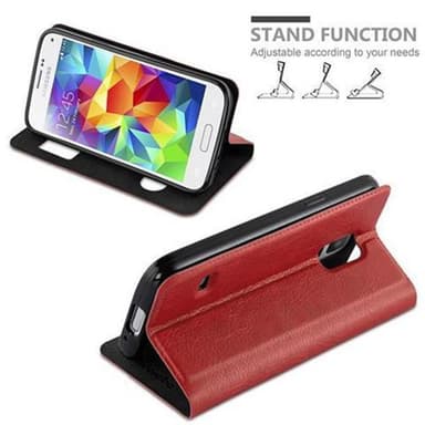 Samsung Galaxy S5 / S5 NEO Plånboksfodral Skal (Röd)