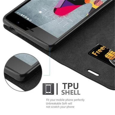 WIKO U FEEL LITE Skal Fodral Case (Svart)