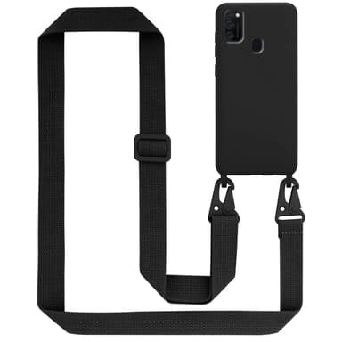 Samsung Galaxy M21 / M30s Skal Fodral Kedja (Svart)