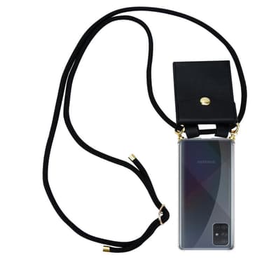 Samsung Galaxy A51 4G / M40s Skal Fodral Kedja (Svart)
