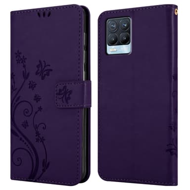 Realme 8 4G / 8 PRO Plånboksfodral Skal (Lila)