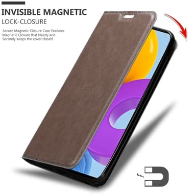 Samsung Galaxy M52 5G Skal Fodral Case (Brun)