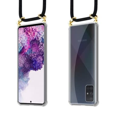 Samsung Galaxy A51 4G / M40s Skal Fodral Kedja (Svart)