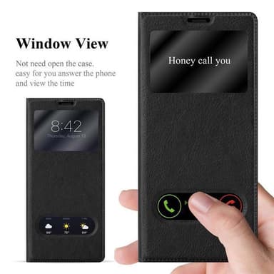 Samsung Galaxy NOTE 8 Plånboksfodral Skal (Svart)
