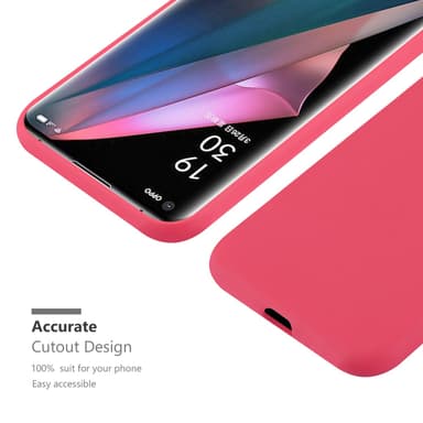 Skal Oppo FIND X3 PRO Fodral Case (Röd)