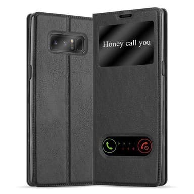 Samsung Galaxy NOTE 8 Plånboksfodral Skal (Svart)