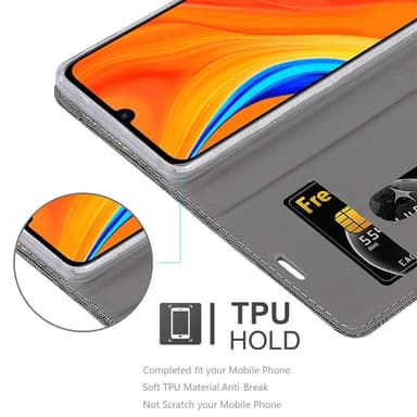 Huawei Y6S Plånboksfodral Skal (Grå)