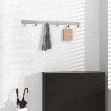 Klädstång Klädkrokar Klädhängare (modell d - 6 krokar)