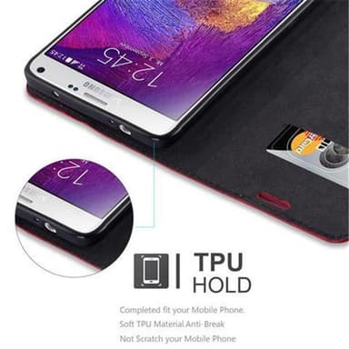 Samsung Galaxy NOTE 4 Skal Fodral Case (Röd)