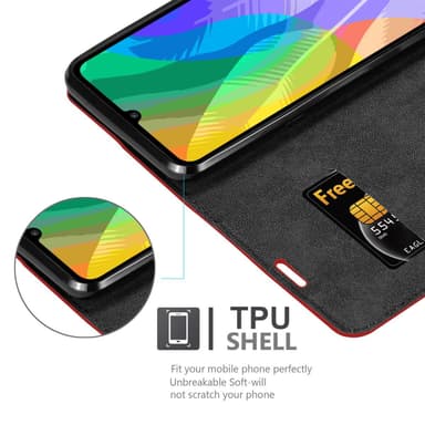 Huawei Y6P Skal Fodral Case (Röd)