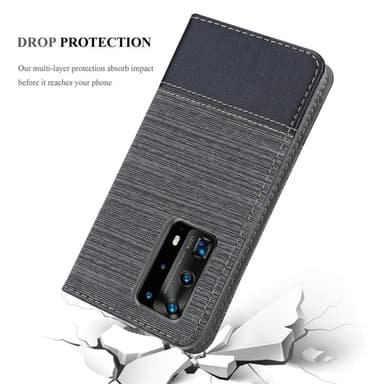 Huawei P40 PRO / P40 PRO+ Plånboksfodral Skal (Grå)