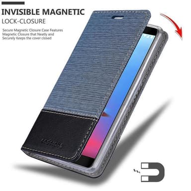 ZTE Blade V9 Plånboksfodral Skal (Blå)