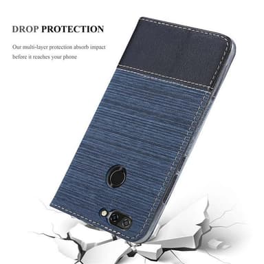 ZTE Blade V9 Plånboksfodral Skal (Blå)