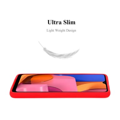 Skal Samsung Galaxy A20s Fodral Case (Röd)