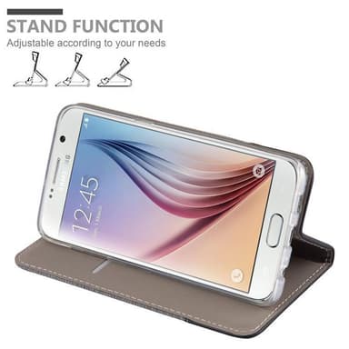 Samsung Galaxy S6 EDGE PLUS Plånboksfodral Skal (Grå)