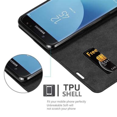 Samsung Galaxy J7 2018 Skal Fodral Case (Svart)
