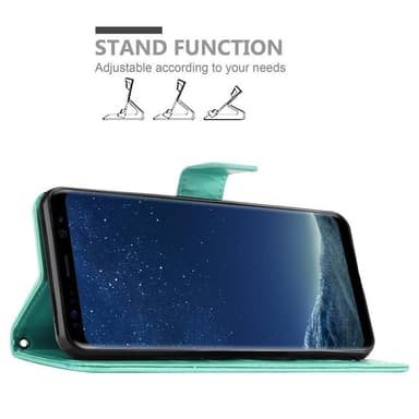 Samsung Galaxy S8 PLUS Plånboksfodral Skal (Turkos)