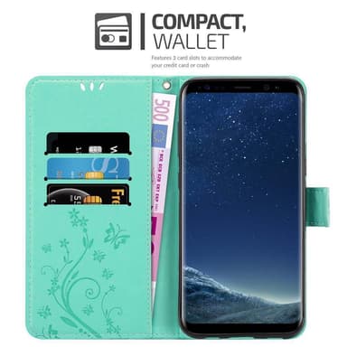 Samsung Galaxy S8 PLUS Plånboksfodral Skal (Turkos)