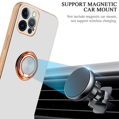 iPhone 12 PRO Skal Fodral Case (Vit)