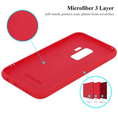 Samsung Galaxy S9 PLUS Skal Fodral Case (Röd)