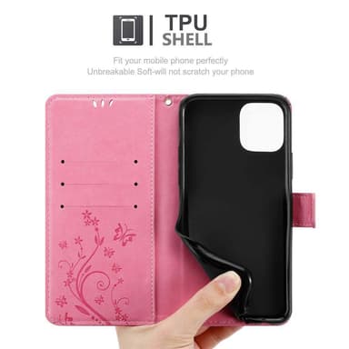 iPhone 11 Plånboksfodral Skal (Rosa)