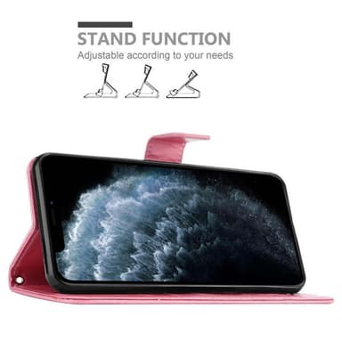 iPhone 11 Plånboksfodral Skal (Rosa)