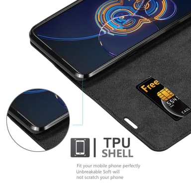 Asus ZenFone 8 FLIP Skal Fodral Case (Svart)