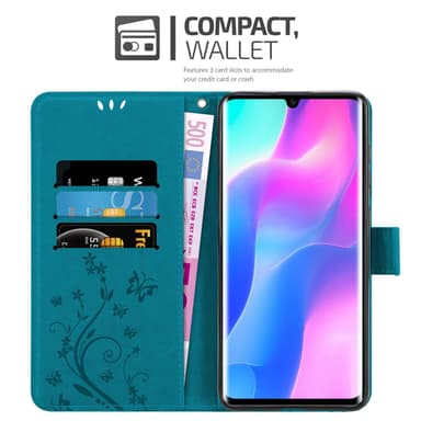 Xiaomi Mi NOTE 10 LITE Plånboksfodral Skal (Blå)
