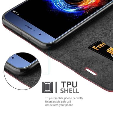 Honor 8 PRO Skal Fodral Case (Röd)
