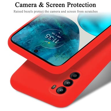 Motorola MOTO G52 4G / G82 5G Skal Fodral Case (Röd)