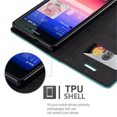 Huawei ASCEND P7 Skal Fodral Case (Turkos)