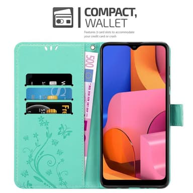 Samsung Galaxy A21 Plånboksfodral Skal (Turkos)