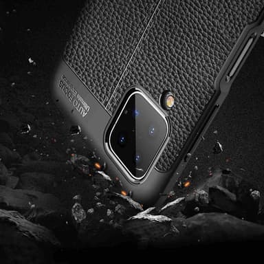Samsung Galaxy A12 / M12 Skal Fodral Case (Svart)