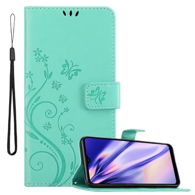 Samsung Galaxy A21 Plånboksfodral Skal (Turkos)