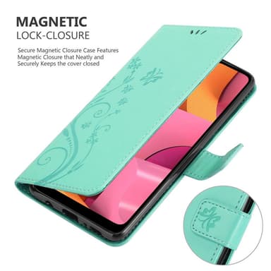Samsung Galaxy A21 Plånboksfodral Skal (Turkos)