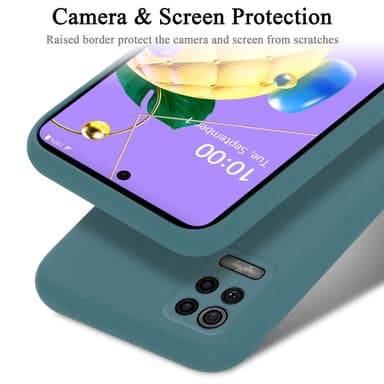 LG K52 / K62 / Q52 Skal Fodral Case (Grön)