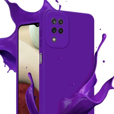 Samsung Galaxy A12 / M12 Skal Fodral Case (Lila)
