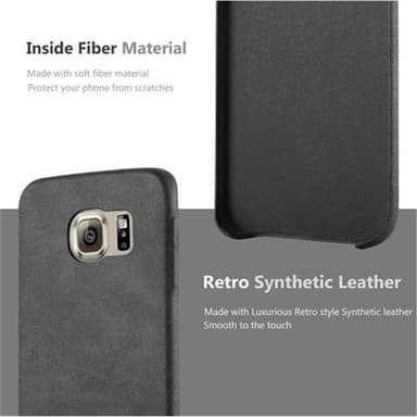 Samsung Galaxy S6 EDGE Skal Fodral Case (Svart)