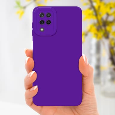 Samsung Galaxy A12 / M12 Skal Fodral Case (Lila)