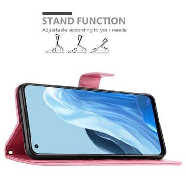 Oppo FIND X5 LITE / Reno7 5G Plånboksfodral Skal (Rosa)