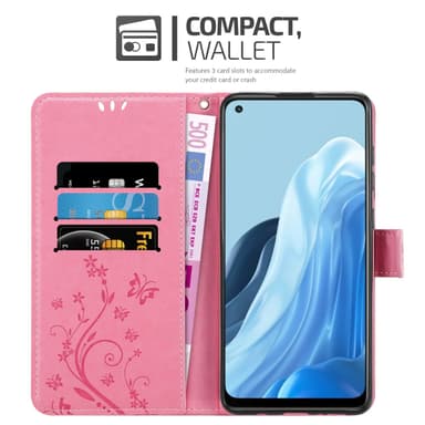 Oppo FIND X5 LITE / Reno7 5G Plånboksfodral Skal (Rosa)