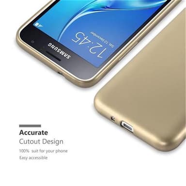 Skal Samsung Galaxy J1 2015 Fodral Case (Guld)