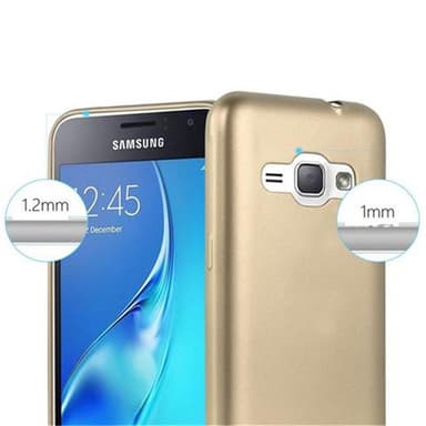 Skal Samsung Galaxy J1 2015 Fodral Case (Guld)