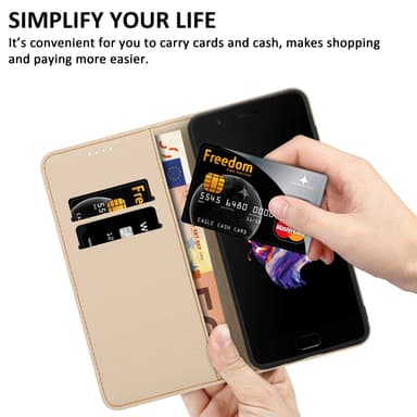 OnePlus 5 Plånboksfodral Skal (Blå)