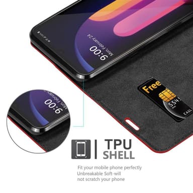 LG V60 ThinQ Skal Fodral Case (Röd)