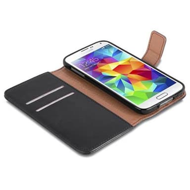 Samsung Galaxy S5 / S5 NEO Plånboksfodral Skal (Svart)