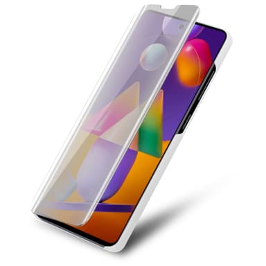 Samsung Galaxy M31s Plånboksfodral Skal (Silver)