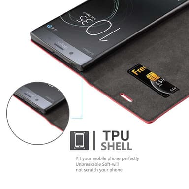 Sony Xperia XZ PREMIUM Skal Fodral Case (Röd)