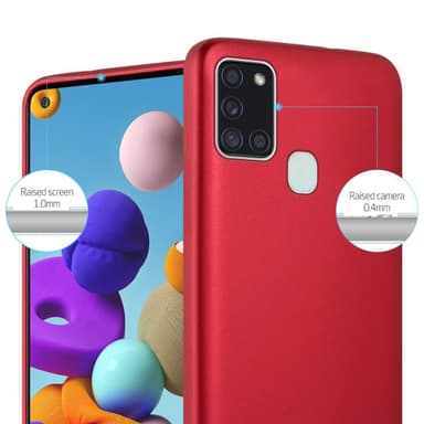 Skal Samsung Galaxy A21s Fodral Case (Röd)